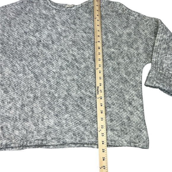 Max Studio Heather Gray Women's Crew Neck Sweater - Picture 5 of 11